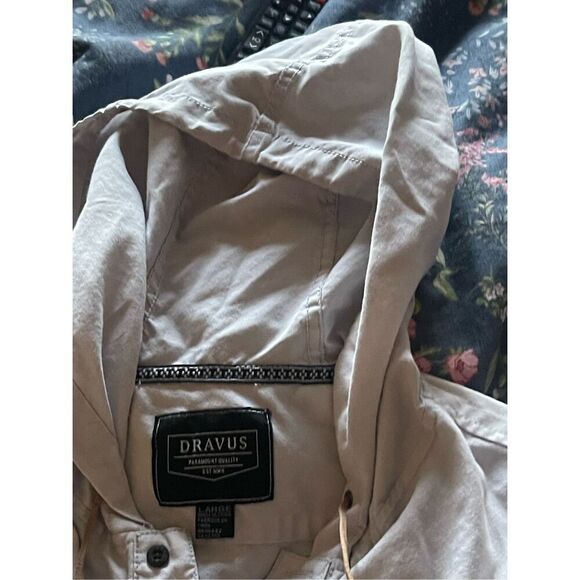 Dravus Mens Grey Paramount Quality Casual Hooded Kangaroo Pocket Jacket Large - Picture 12 of 12